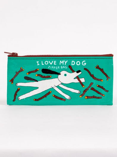 I LOVE MY DOG ZIPPER BAG PENCIL CASE